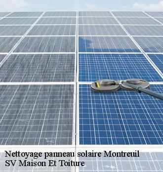 Nettoyage panneau solaire