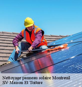 Nettoyage panneau solaire